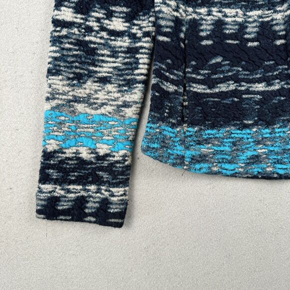 Fox’s Europe Knit Jacket Women’s 34 Blue Cotton Art To Wear Long Sleeve Pockets - Picture 5 of 16